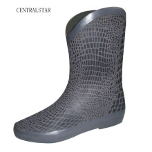 Women New Style Snake Skin Printing Rain Boots